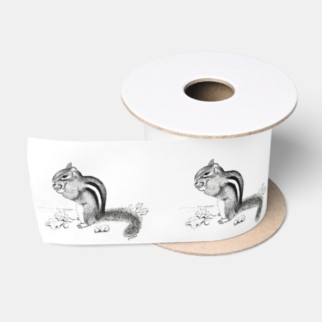 chipmunk Ribbon Satin Ribbon (Spool)