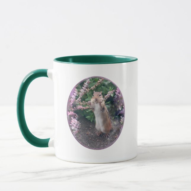 Chipmunk & Salvia Mug (Left)