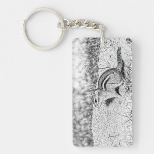 Chipmunk Sketch Keychain