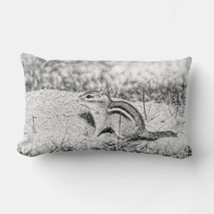 Chipmunk Sketch Lumbar Pillow