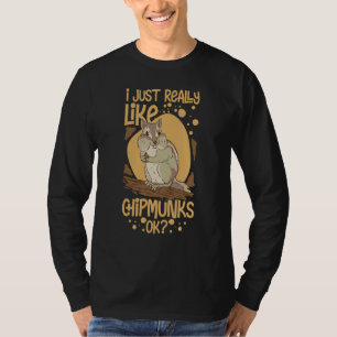 Chipmunk Squirrel Cute Pet House Animal Food Home T-Shirt
