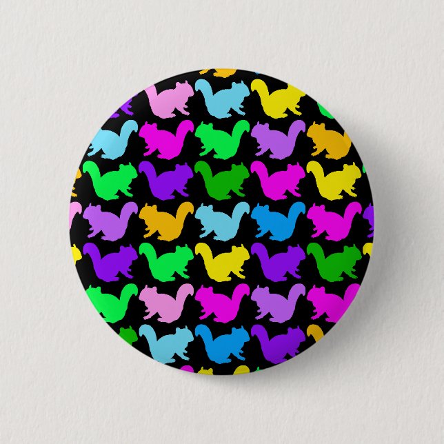 Chipmunk , squirrel , illustration (Colorful) 2 Inch Round Button (Front)