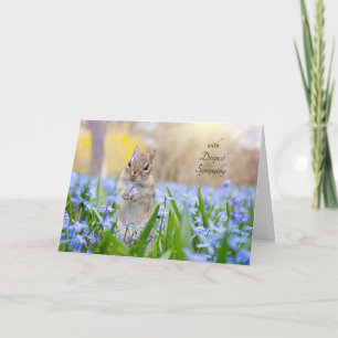 Chipmunk Sympathy Card (edit message to customize)