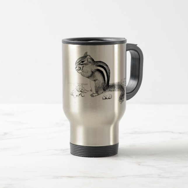 Chipmunk Travel Mug (Front Right)
