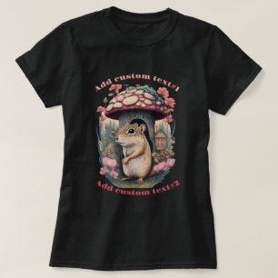 Chipmunk Under Mushroom House, Chipmunk Lover T-Shirt