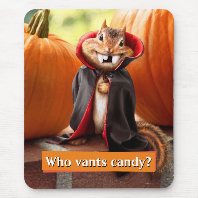 Chipmunk Vampire Mouse Pad (Front)