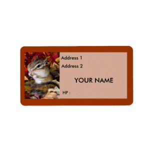 Chipmunks and Squirrels , Label