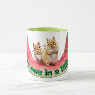 Chipmunks Eating Watermelon Mug