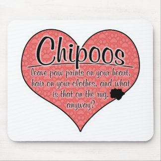 Chipoo Paw Prints Dog Humour Mouse Pad