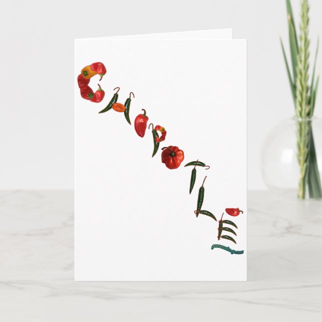 Chipotle Chili Peppers Card (Front)