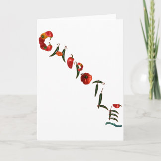 Chipotle Chili Peppers Card