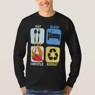 Chipotle Peppers Sauce Chili Salsa Powder Queso Fo T-Shirt