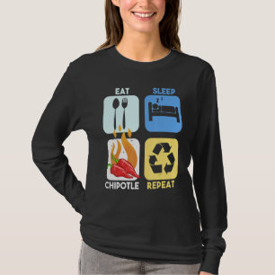 Chipotle Peppers Sauce Chili Salsa Powder Queso Fo T-Shirt