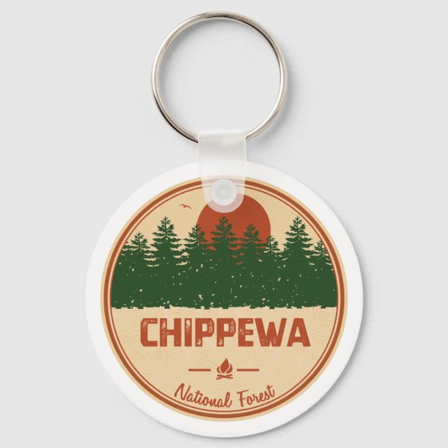 Chippewa National Forest Keychain (Front)