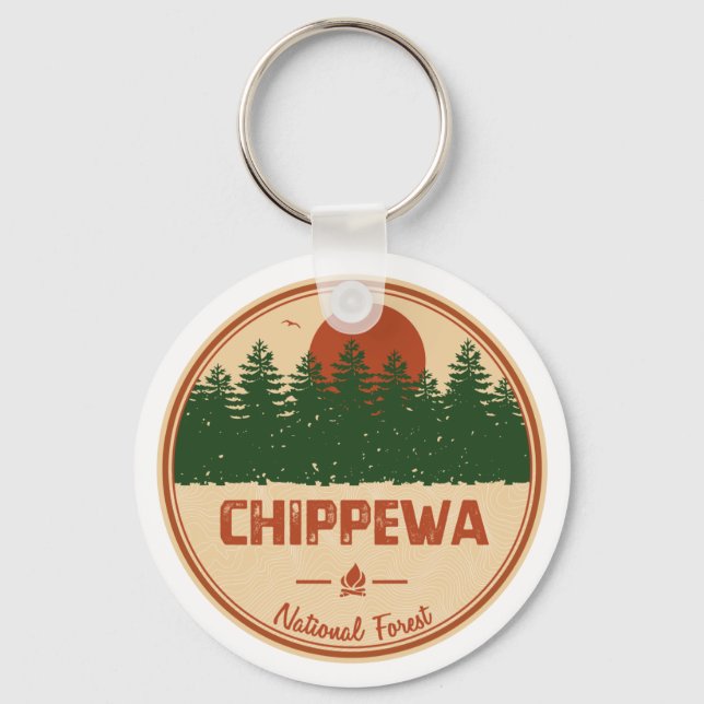 Chippewa National Forest Keychain (Front)