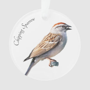 Chipping Sparrow Ornament