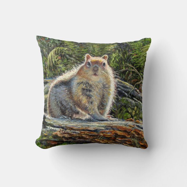 "Chippy" Throw Pillow (Front)