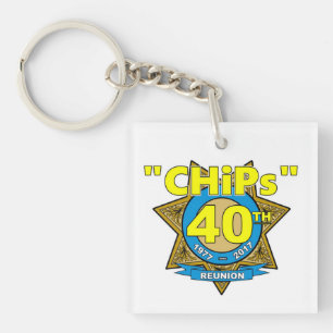 CHiPs 40th Anniversary Keychain