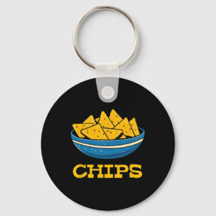 Chips And Salsa Matching Couple Halloween Costume Keychain
