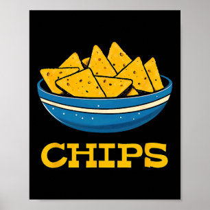 Chips And Salsa Matching Couple Halloween Costume Poster