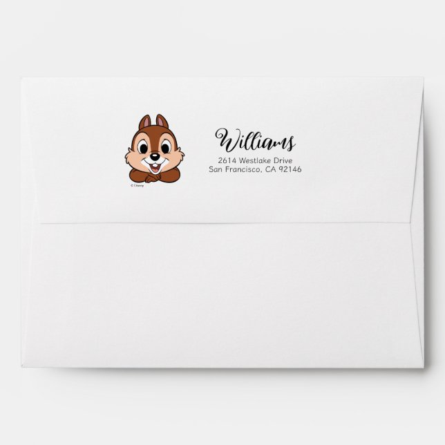 Chip's Cheerful Grin Envelope (Back (Top Flap))
