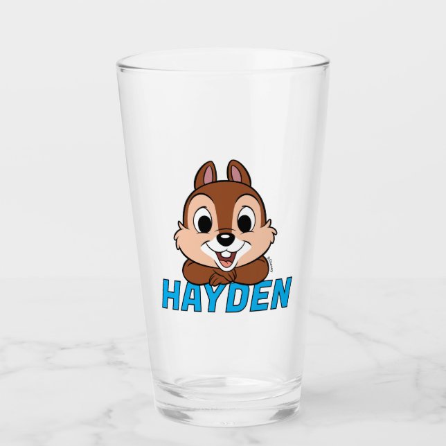 Chip's Cheerful Grin Glass (Front)