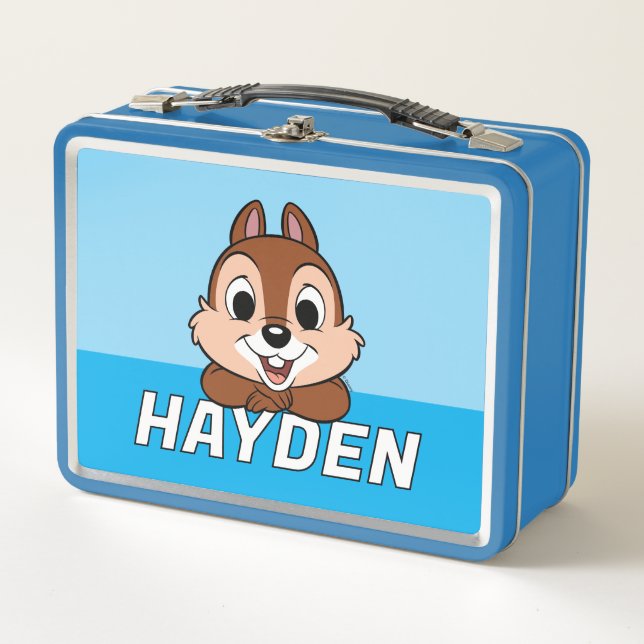 Chip's Cheerful Grin Metal Lunch Box (Front)