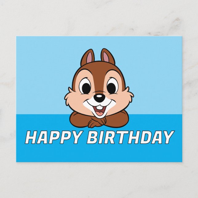 Chip's Cheerful Grin Postcard (Front)