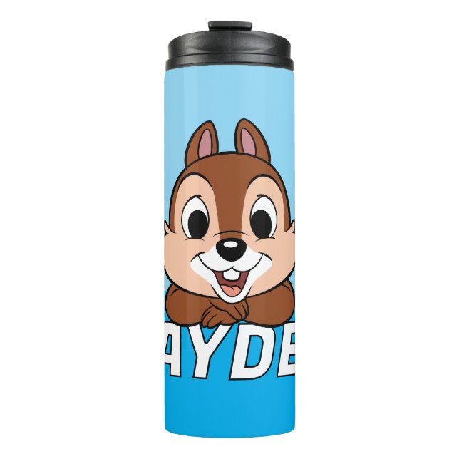 Chip's Cheerful Grin Thermal Tumbler (Front)