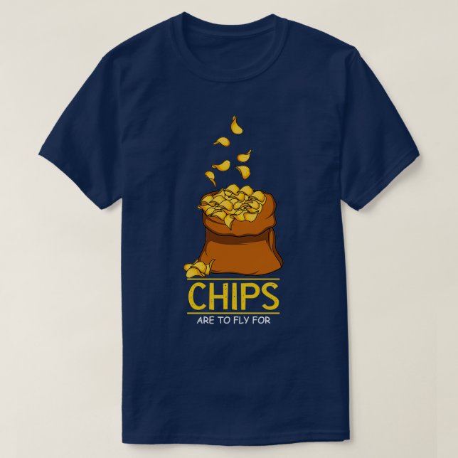 Chips Food Lover Gift T-Shirt (Design Front)