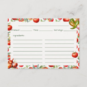 Chips 'N Salsa Recipe Card