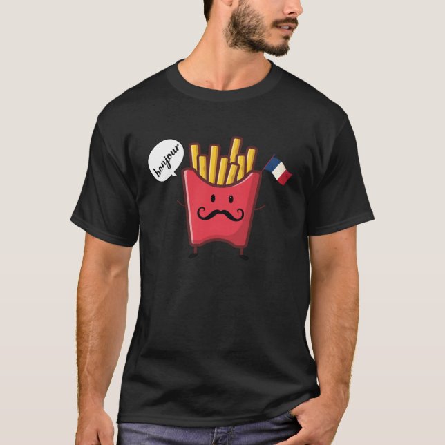 chips say bonjour T-Shirt (Front)