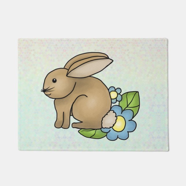 Chips with flowers doormat (Front)