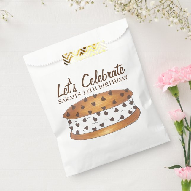 Chipwich Chocolate Chip Cookie Ice Cream Sandwich Favour Bag (Sealed)