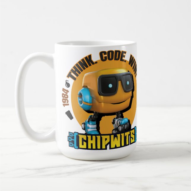 ChipWits Pense. Code. Gagnez ! Mug (Gauche)