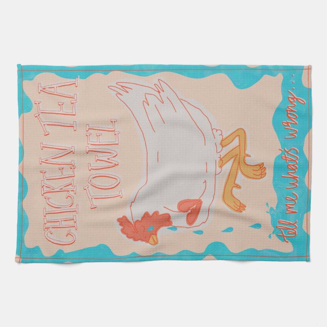 Chiquitita ABBA Serviette de thé au poulet (Horizontal)