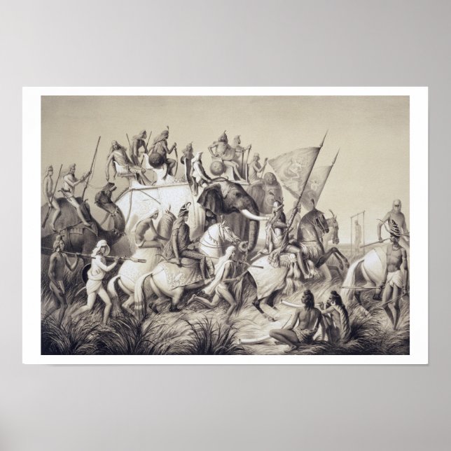 Chir Singh, Maharaja of the Sikhs with the King of Poster (Front)