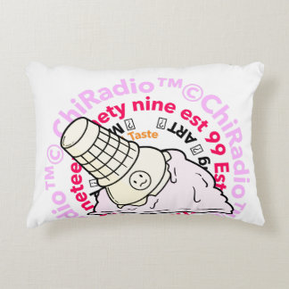 ChiRadio LLC ™ ( ice cream logo )  Accent Pillow