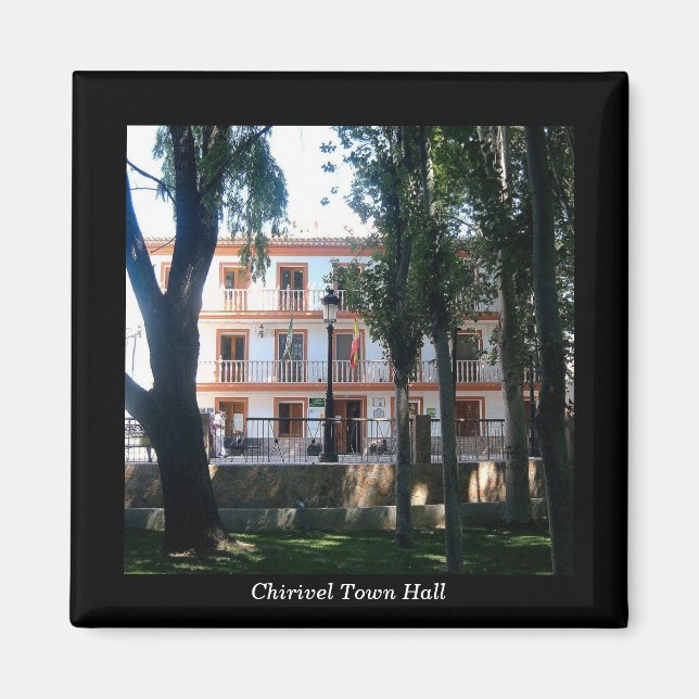Chirivel Town Hall magnet, Almeria, Spain Magnet (Front)