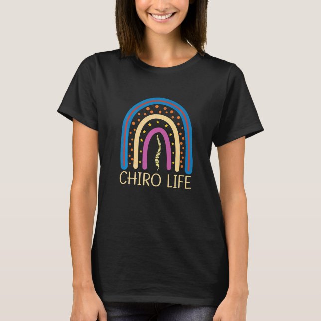 Chiro Life Therapy Therapist Back Chiropractic Chi T-Shirt (Front)