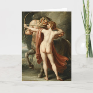 Chiron Instructing Achilles Fine Art Card