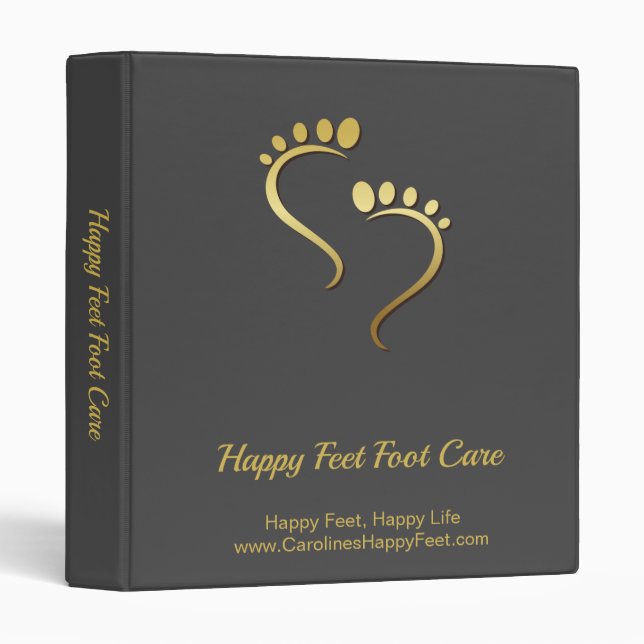 Chiropodist Podiatrist Pedicure Reflexology Binder (Front/Spine)