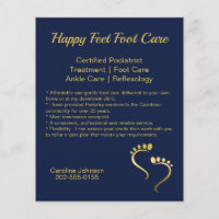 Chiropodist Podiatrist Promotional Blue Business