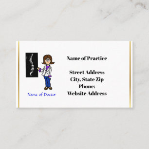 Chiropracter Carte de visite