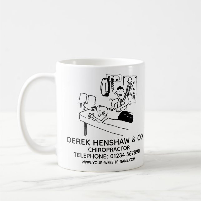 Chiropracteur Promotionnel Café Mug (Gauche)