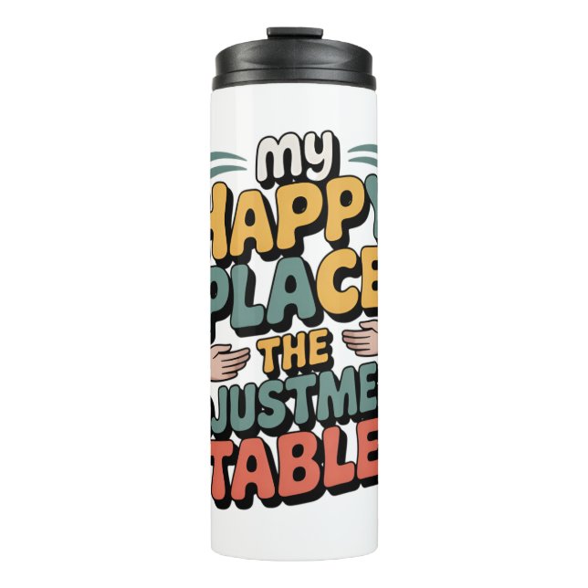 Chiropractic Adjustment Bliss for Back Pain Relief Thermal Tumbler (Front)