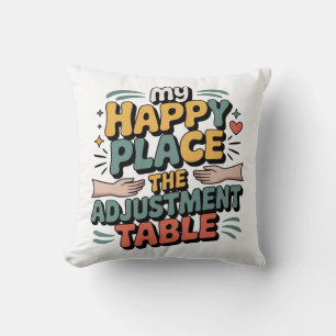 Chiropractic Adjustment Bliss for Back Pain Relief Throw Pillow