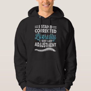 Chiropractic Adjustment Chiropractor Assistant Gra Hoodie