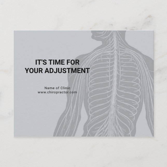 Chiropractic Adjustment Reminder Postcard (Front)