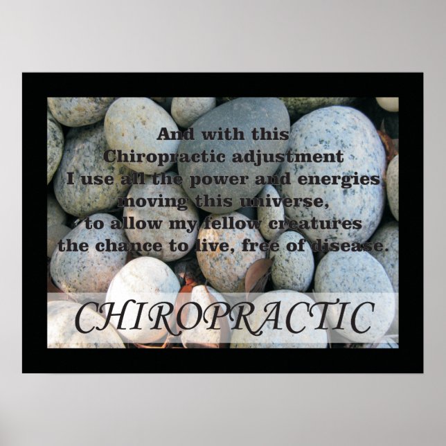 Chiropractic Adjustments Quotes Sayings Poster (Front)